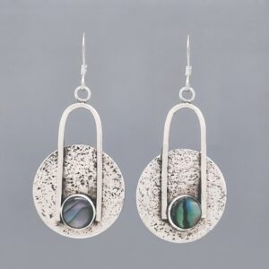 Portal Earrings with Abalone