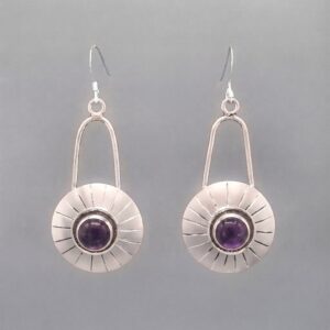 Solstice Dangle Earrings with Amethyst