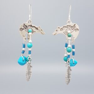 Bear Spirit Dangle Earrings