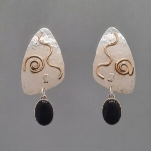 Whispering Spirals with Black Onyx