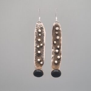 The Constellation Drop Earrings with Black Onyx