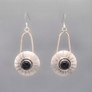 Solstice Dangle Earrings with Black Onyx