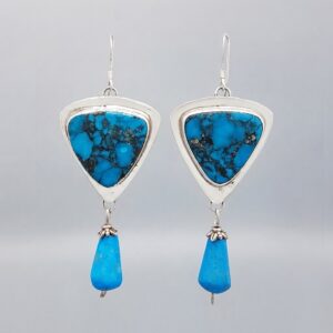 Azure Teardrop Horizon Earrings
