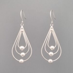 Cascading Teardrop Trio Earrings