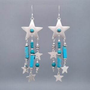 Celestial Cascade Turquoise Earrings