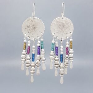 Celestial Fringe Statement Earrings