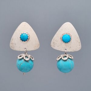 Delta Drops Earrings with Turquoise