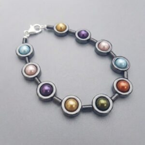 Ecliptic Harmony Hematite & Multi Color Bracelet