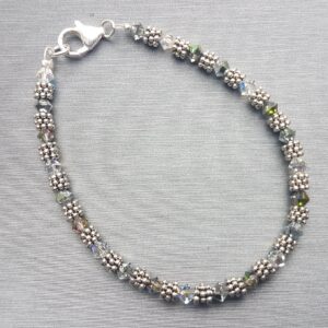 Crystal Halo Beaded Bracelet