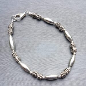 Textured Silver Harmony Bracelet