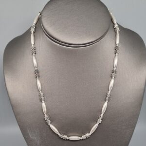Textured Silver Harmony Necklace